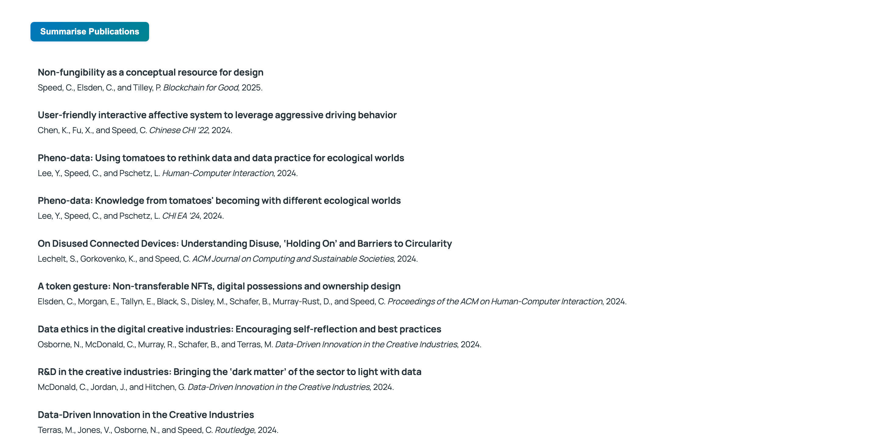 Compact Publications Display