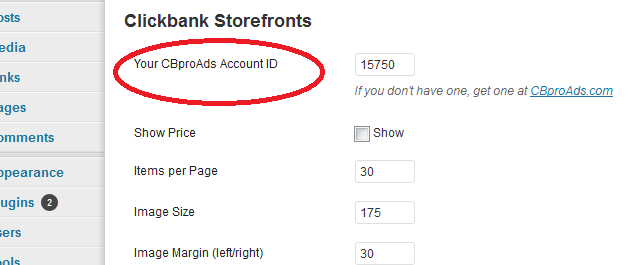 Please enter your CBproAds.com account ID here in this step. [Sign up @ CBproAds.com](https://cbproads.com/join.asp) to get one. It is absoultely free to join.