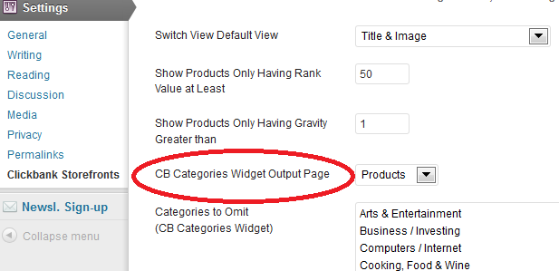 You need to join the page which is just created on above step 4, with the **CB Categories Widget Output Page**