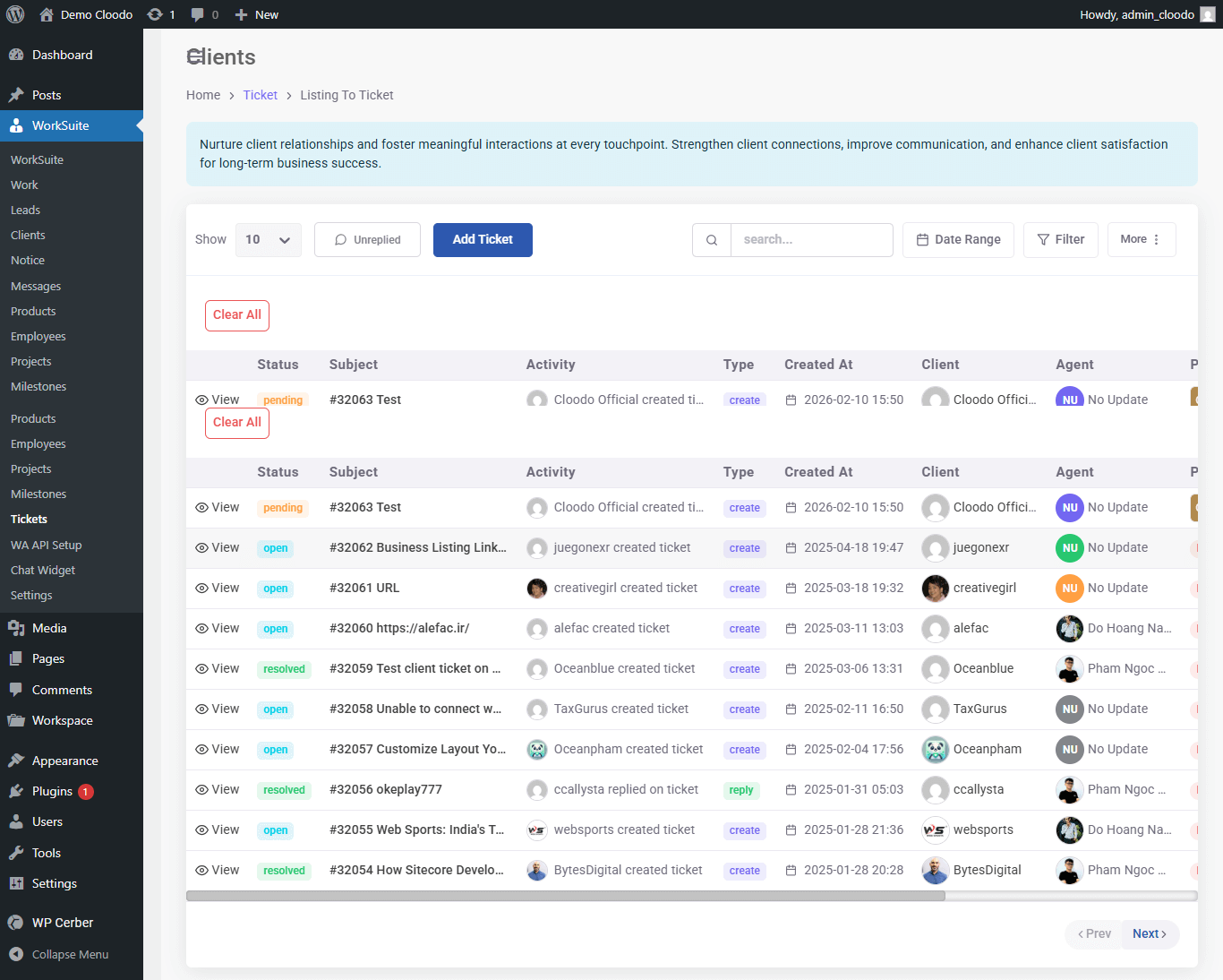 Public Service Page & Landing Page