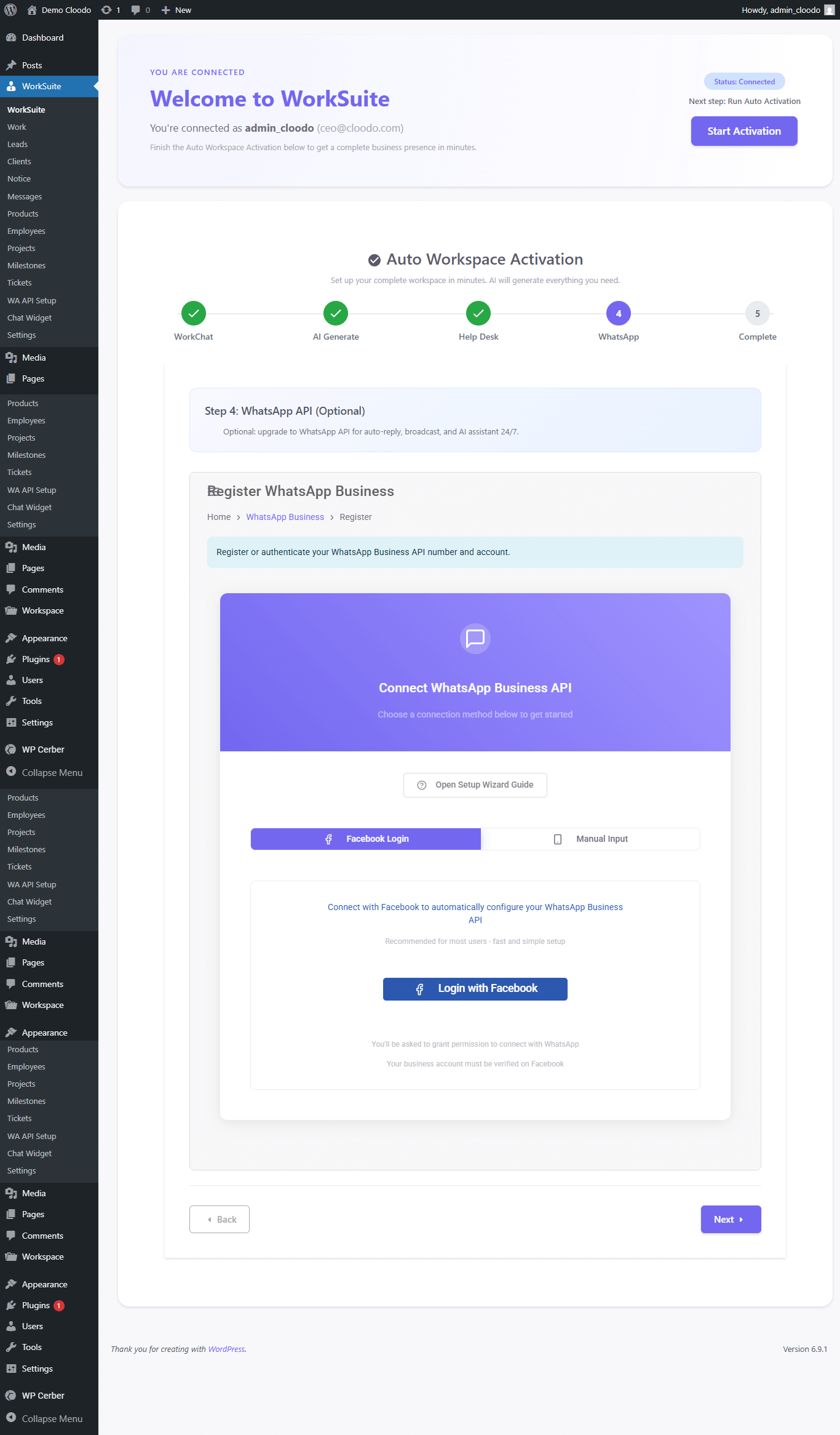 Client Portal - Projects Overview