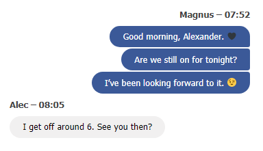 An example of finalized text bubbles on a web page.