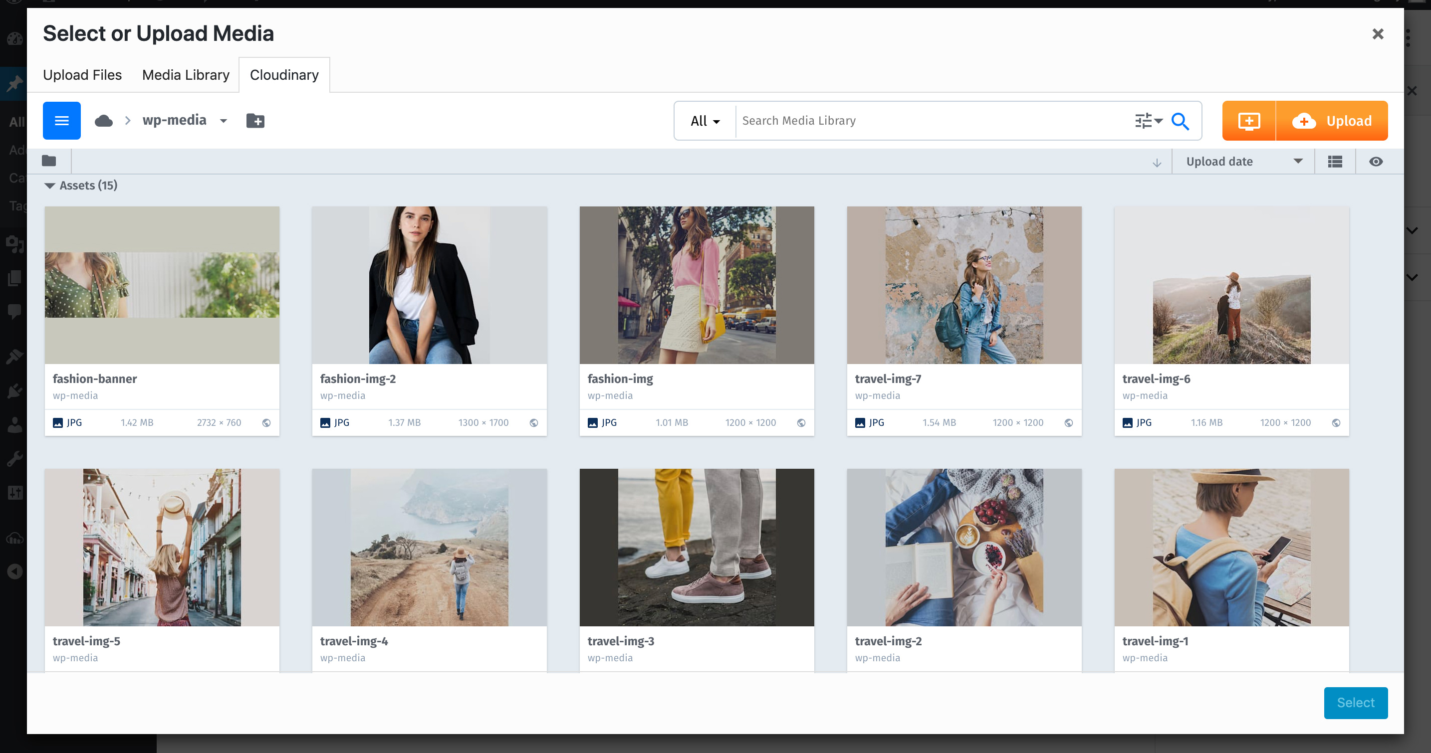 Display assets in a customizable and responsive product gallery