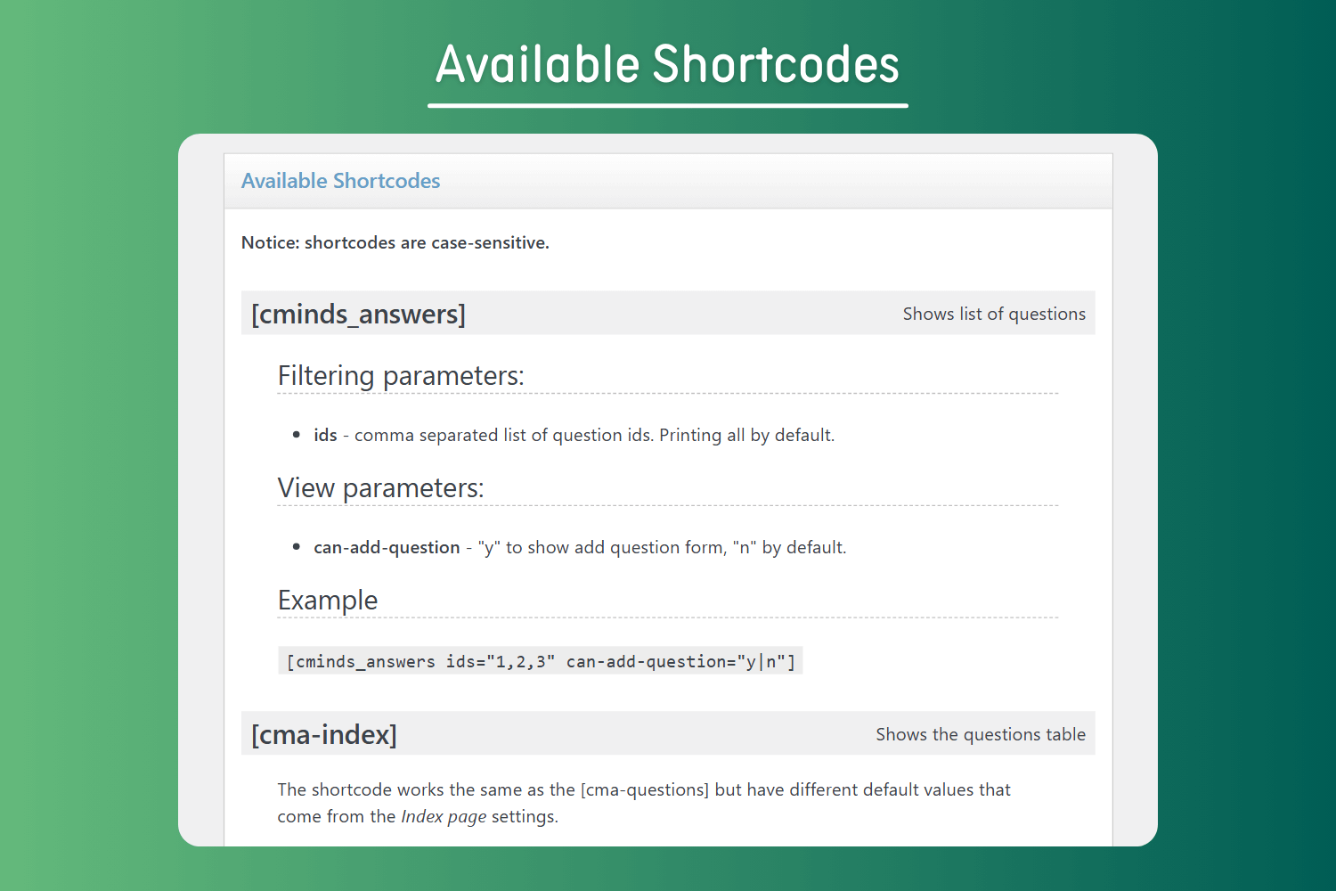 Thread Page Example