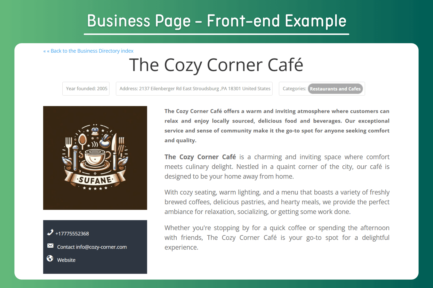 Setup Wizard – Example