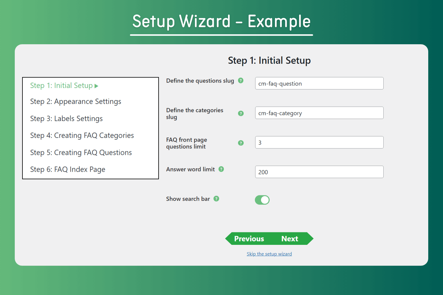 Shortcode for Displaying FAQ Section