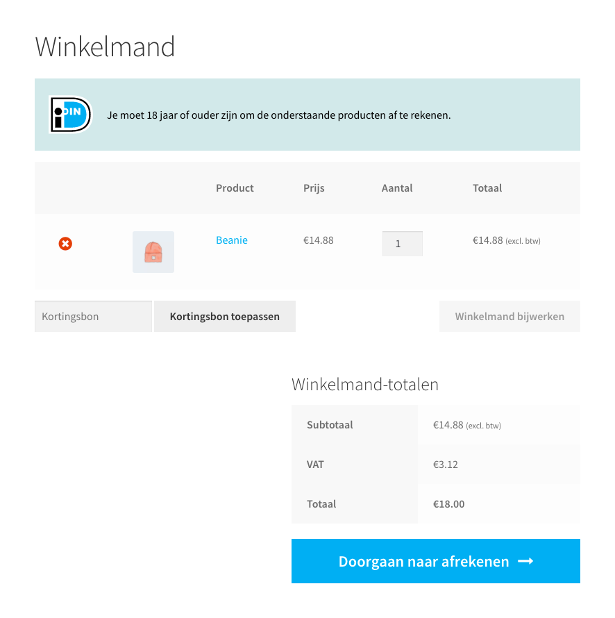 WooCommerce cart