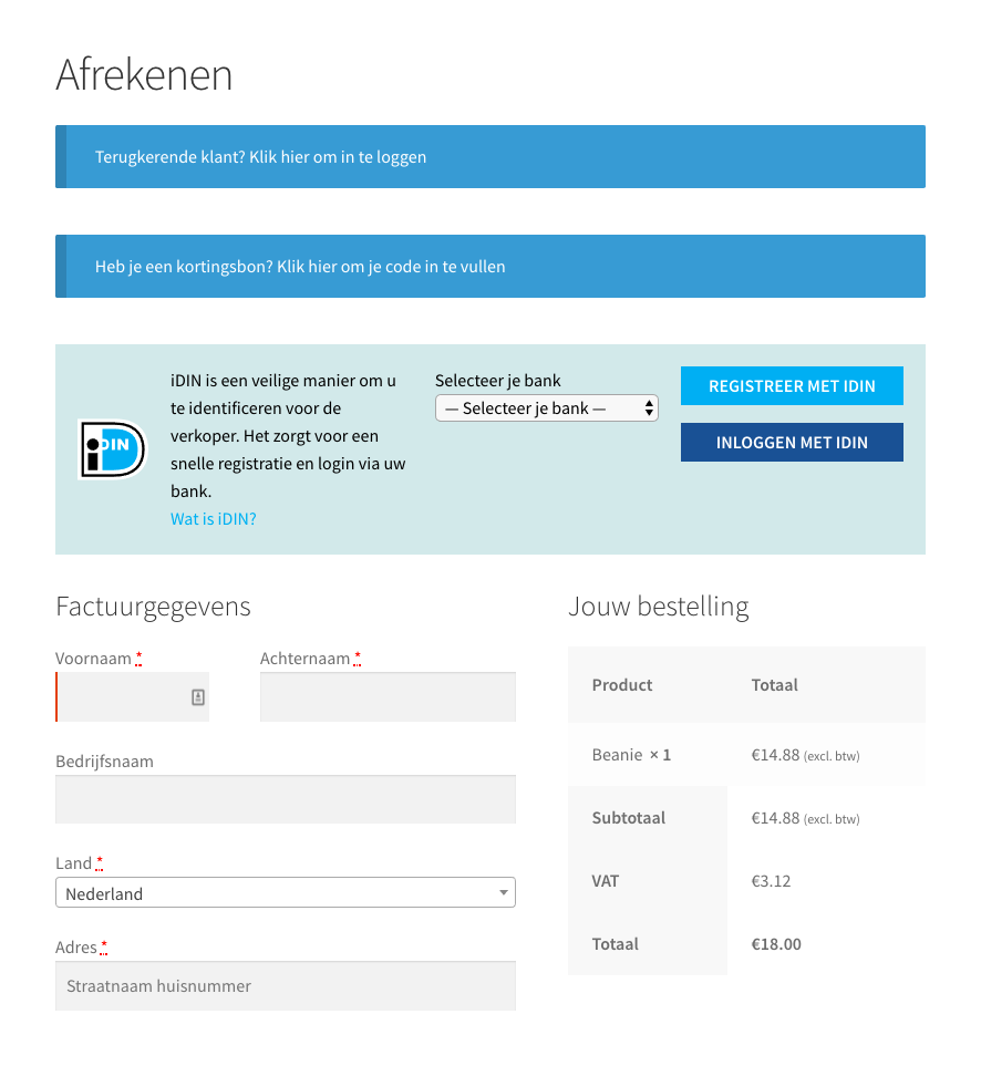 WooCommerce checkout 1