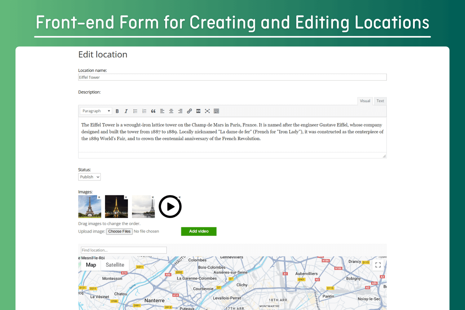 Index Page Settings