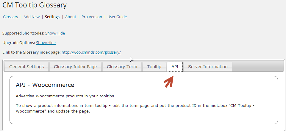 Setting the WooCommerce