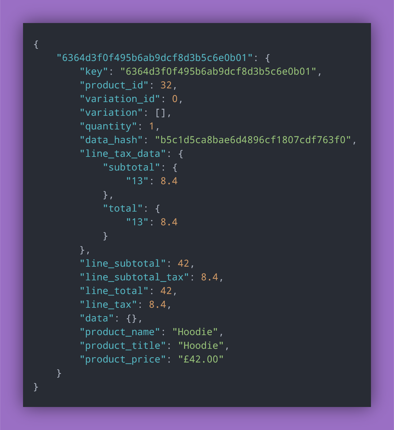 Cart with Item "Enhanced Off" (API v1)