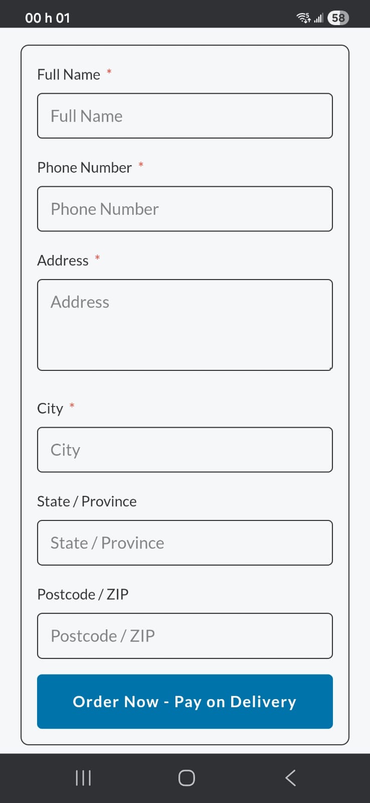 Mobile responsive view