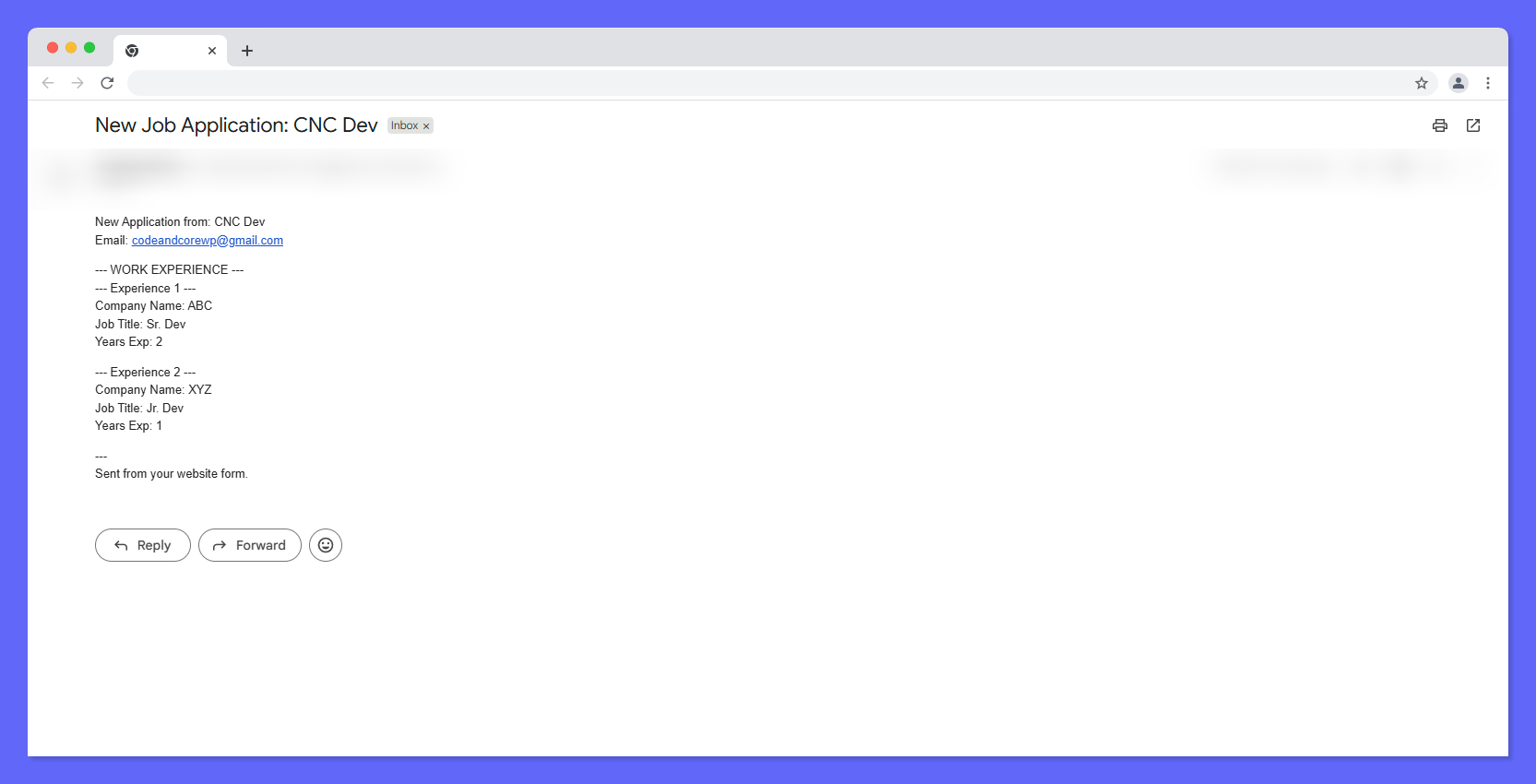 **Email Output: List Format:** The alternative delivery format showing your data as a clean, formatted bulleted list.