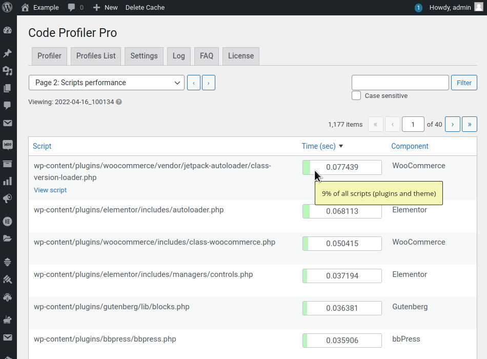 [Pro version]: CSV Export.