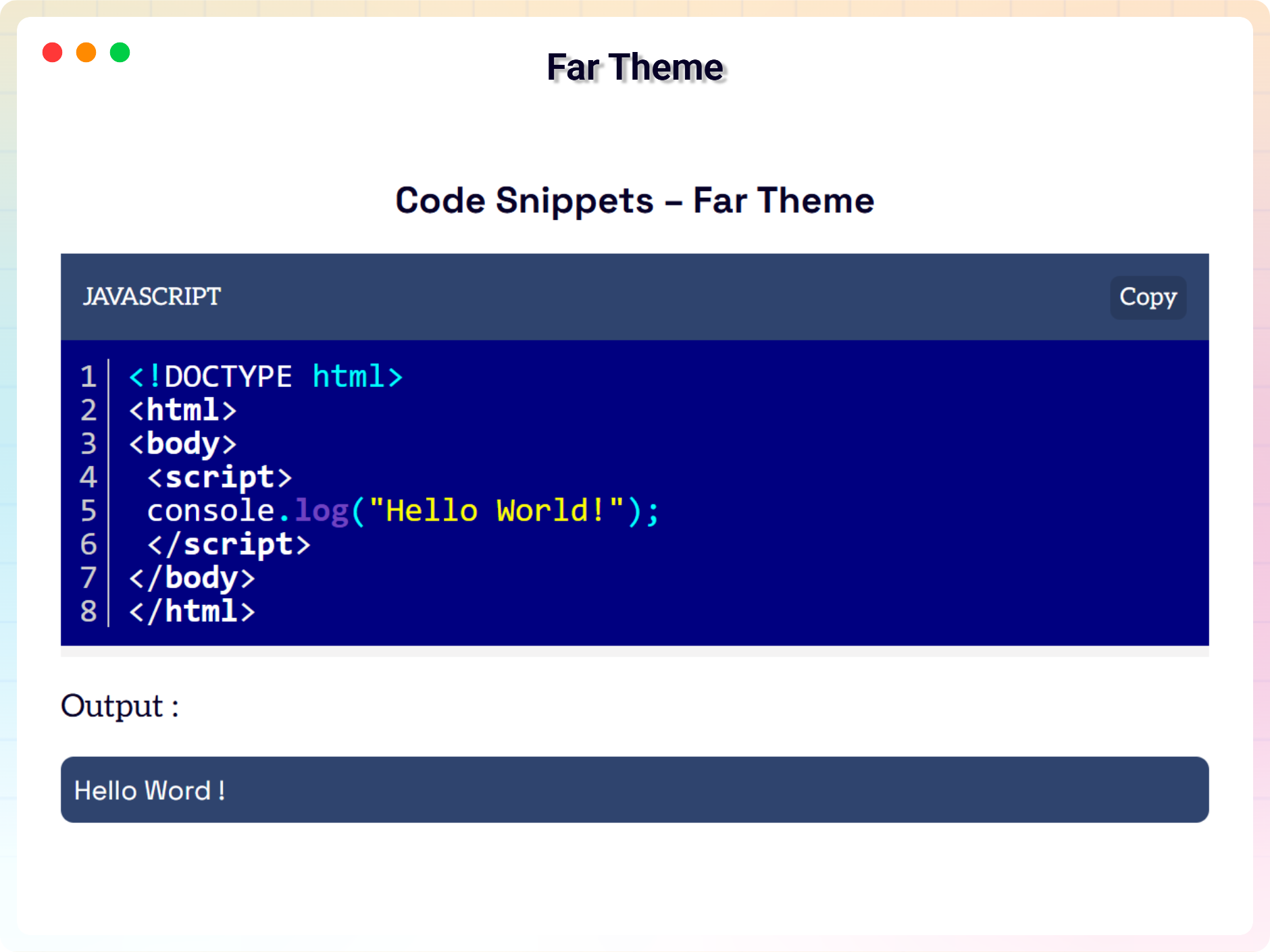 Solarized Light Theme