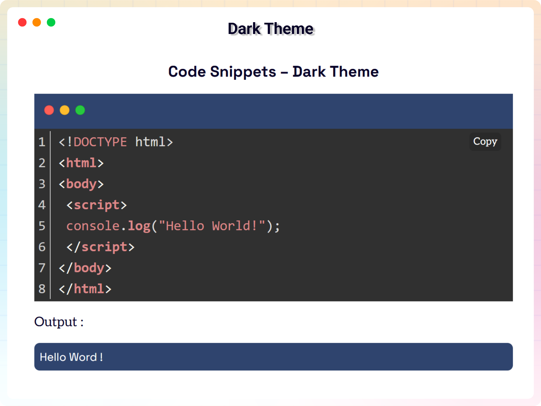 Gradient-Light Theme