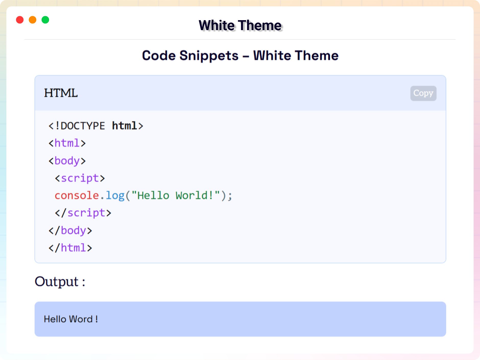 Gutenberg Block Settings