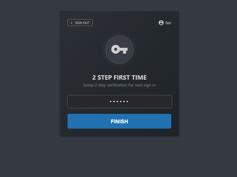 If user already setup 2-step verification code. Plugin will ask user to input 2-step verification code.