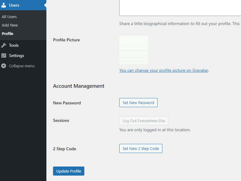 User input wrong 2-step verification code.