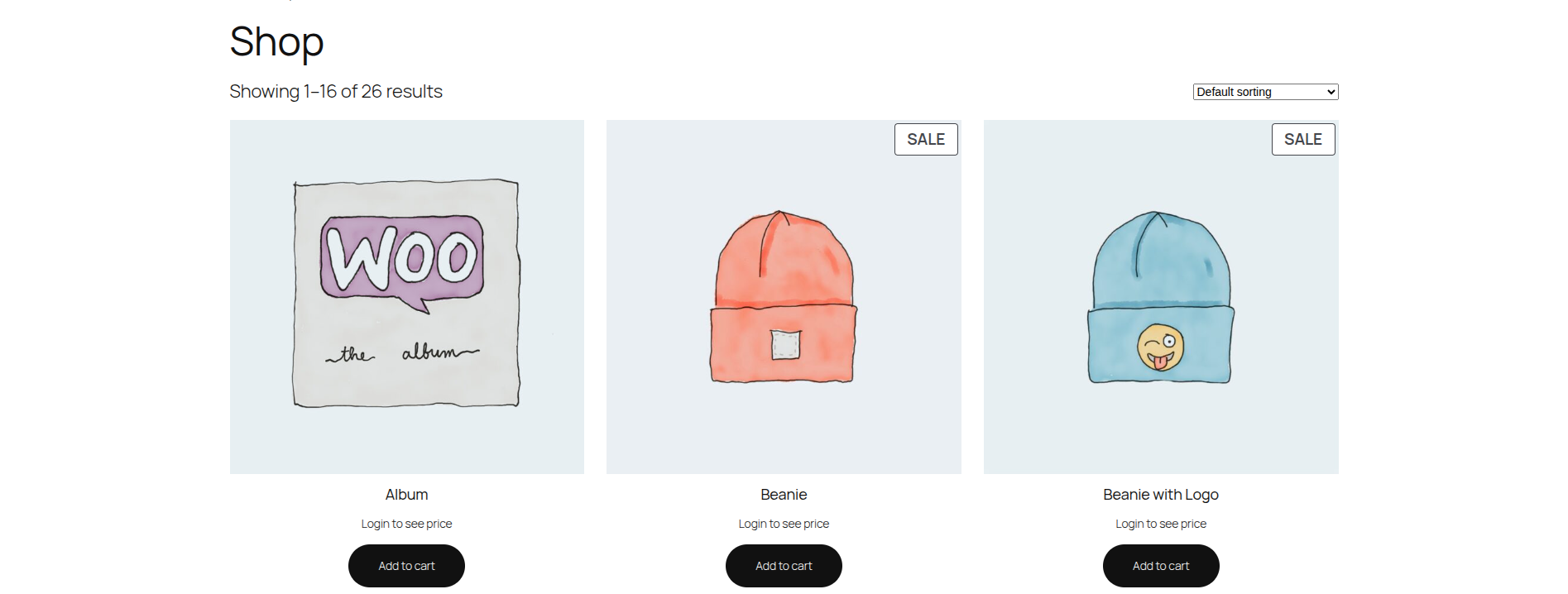 Category-based hiding – Target specific product groups.