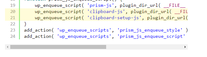 Code block with line highlighting.