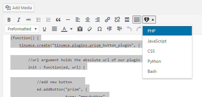 Text Editor Button