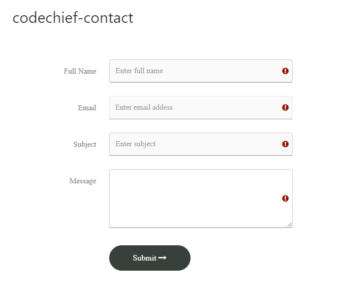 Contact Form