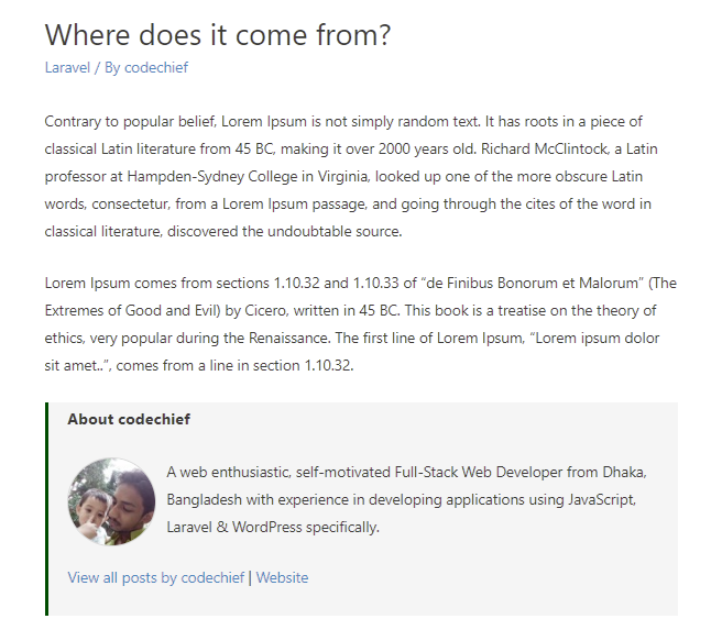 Author Profile Box