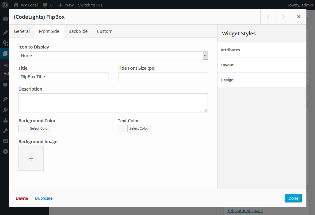 Using with SiteOrigin panels builder