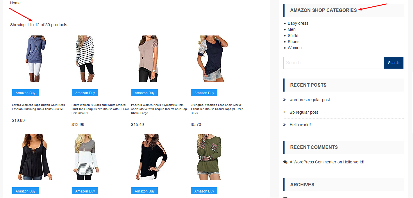 When search results will be returned from amazon then you should see results with option to select / de select all products with button Add Selected Products to add selected products with your post as like displayed in image screenshot-7.png