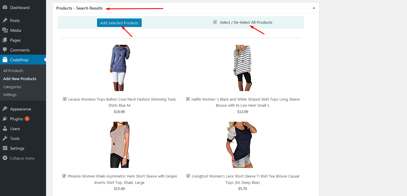 Showing two columns product view with different theme shown as sample in image screenshot-23.jpg