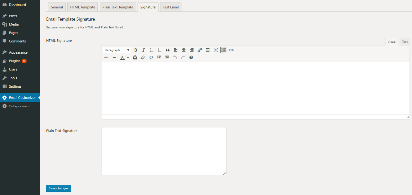 Email signature