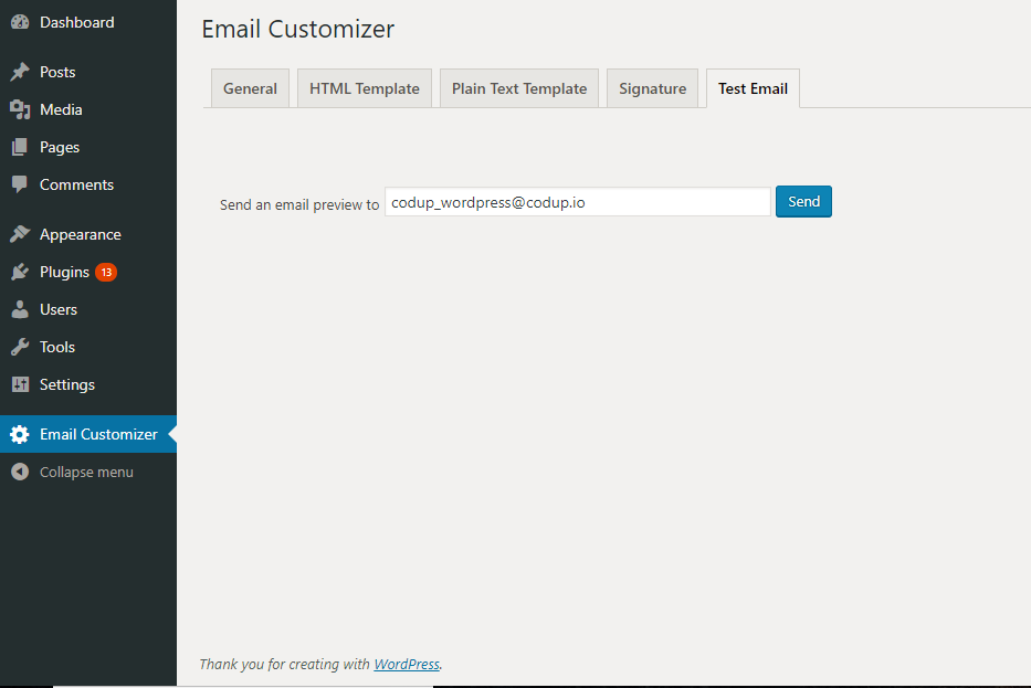 Test email