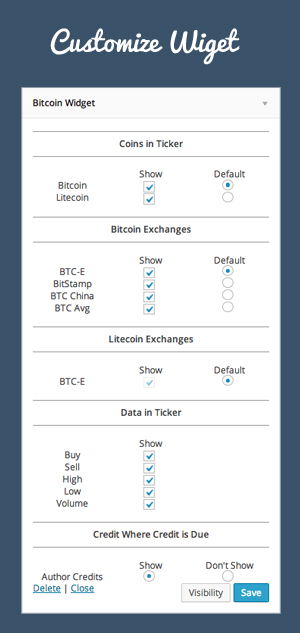 Coin Ticker Widget