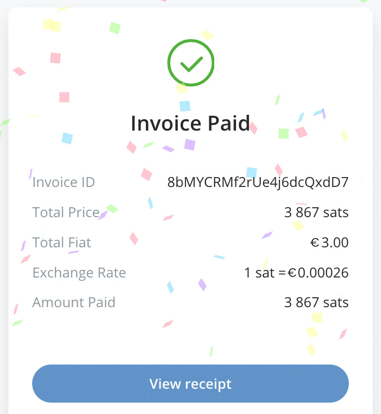 Payment success