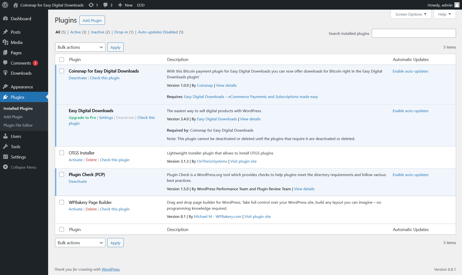 API key generation with Setup Wizard: store selection