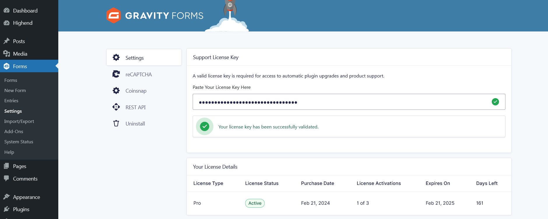 Voucher form