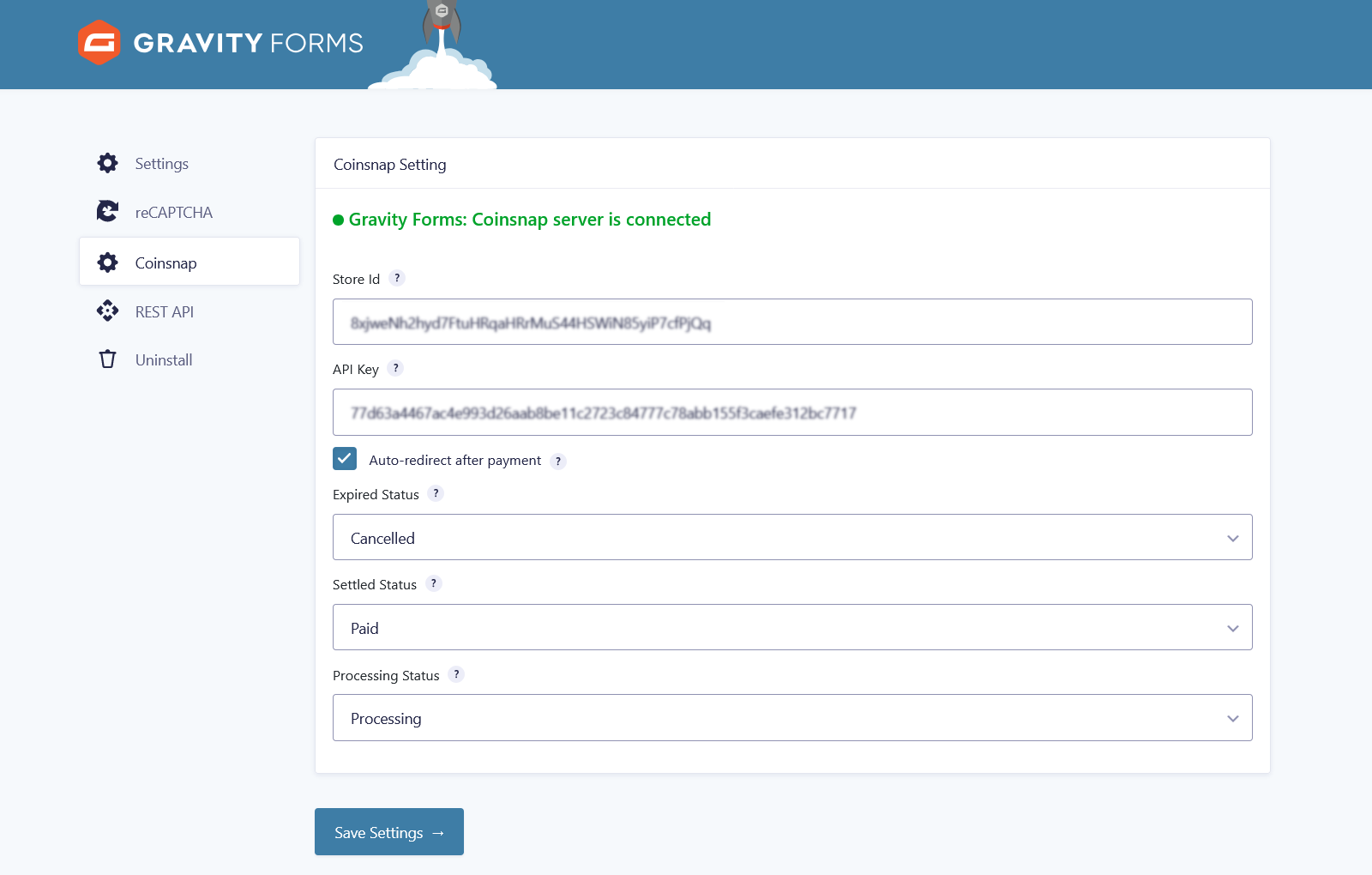 Coinsnap register