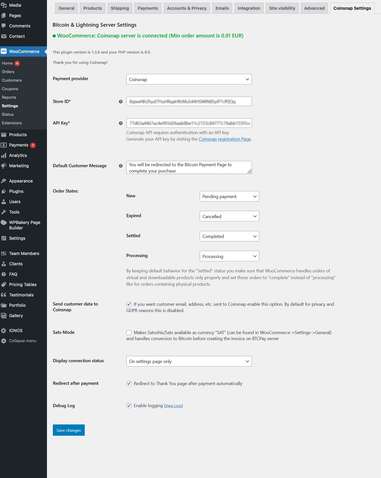 Activate plugin!