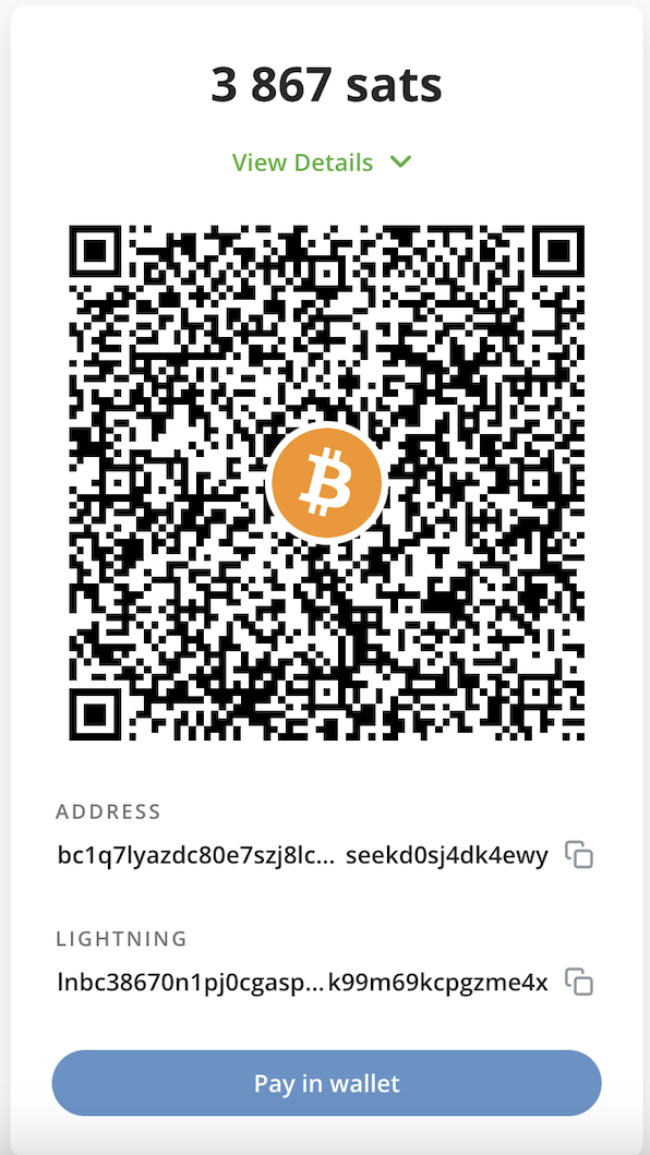You find these data in your Coinsnap backend