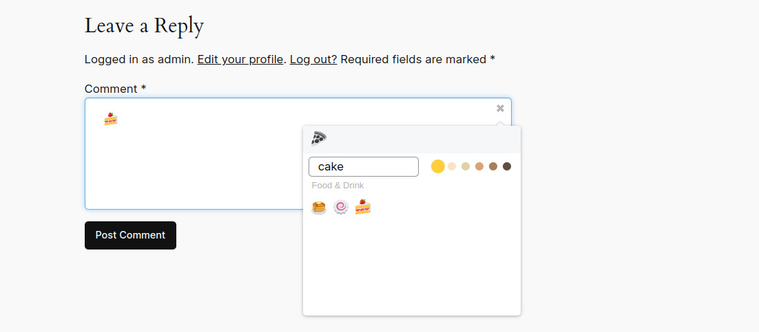 Searching for emojis in the picker (screenshot-4.jpg).