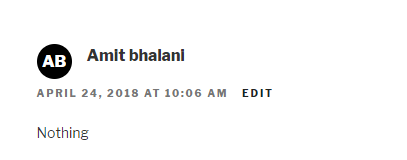 This is comment author avatar look like in theme