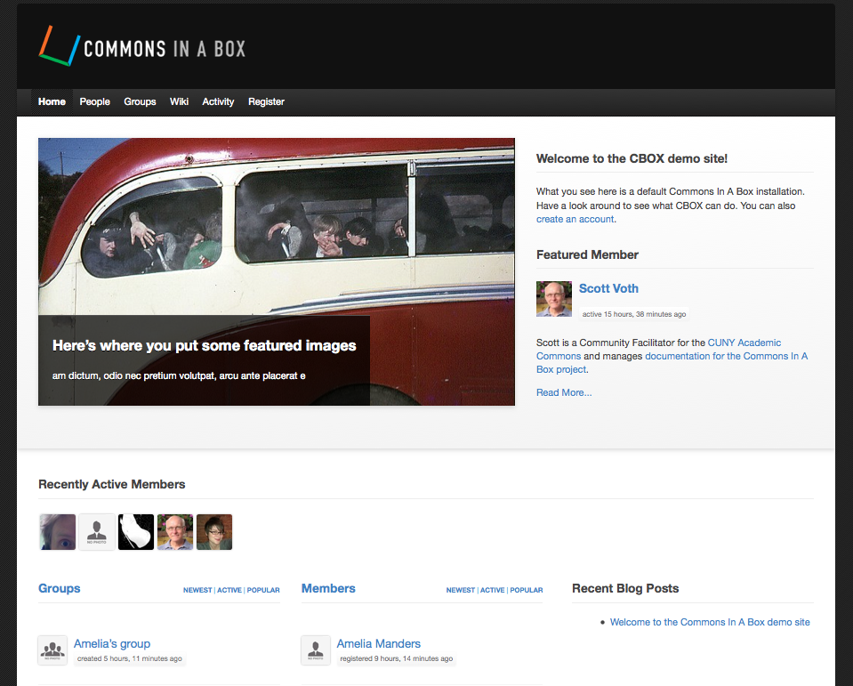 CBOX Classic dashboard
