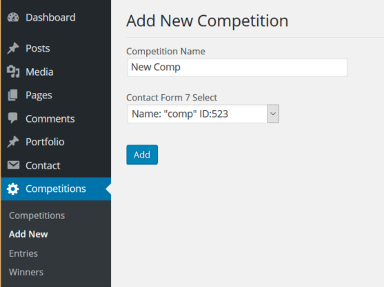 **Add a new competition**