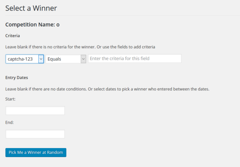 **Select a random winner**