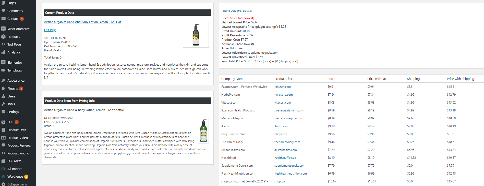 Pricing Details Page - Get a deeper insight into your competitors and their pricing.