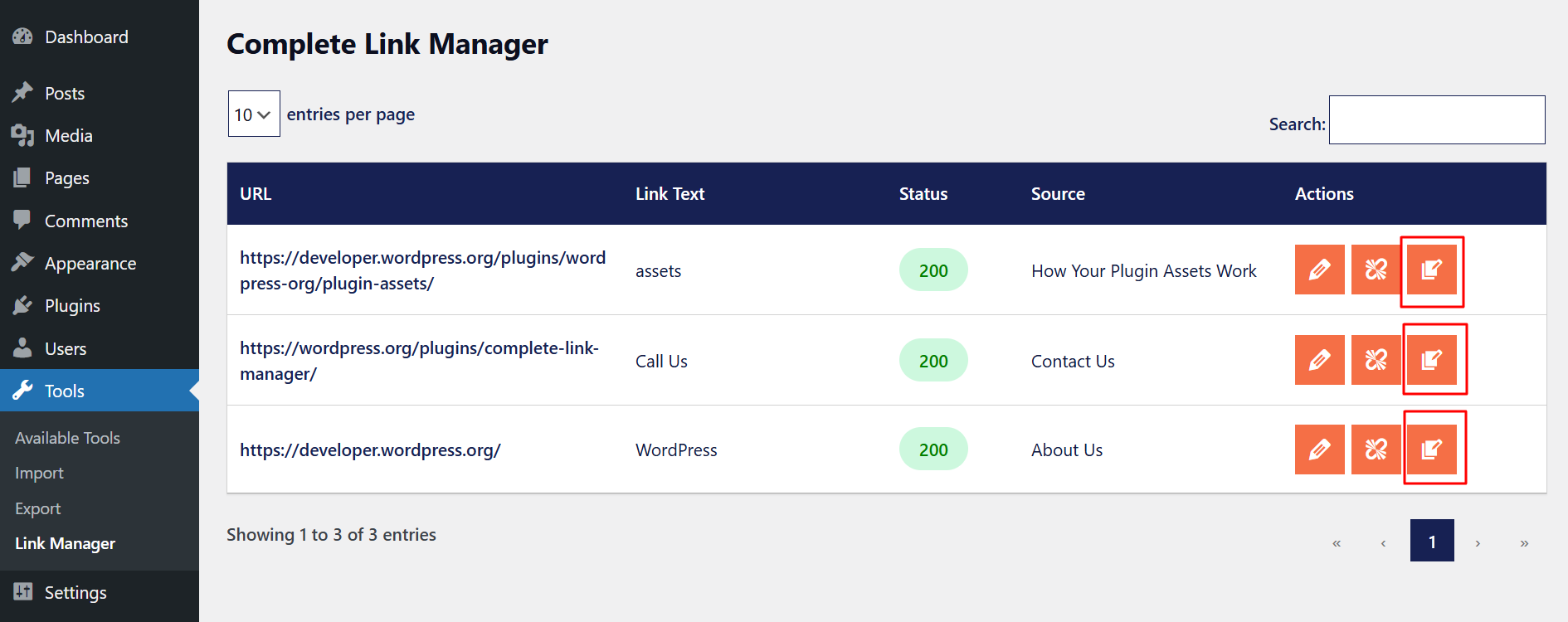 **Source Navigation**: Access the source post/page for additional edits.
