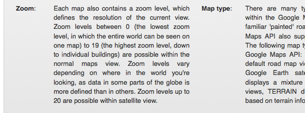 Documentation page