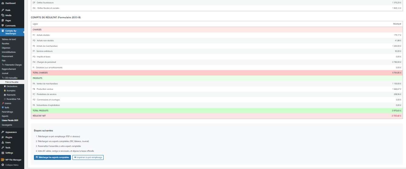 Sales list - Manage your customer invoices
