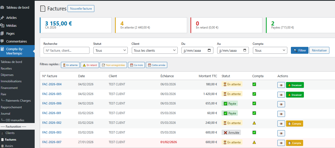 Sales form - Quick and intuitive entry